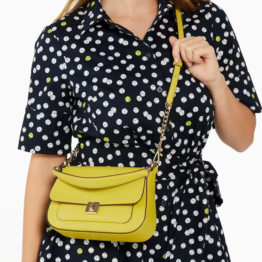 kate spade Phoebe Leather Lime Color Crossbody Bag NWT - Picture 6 of 17
